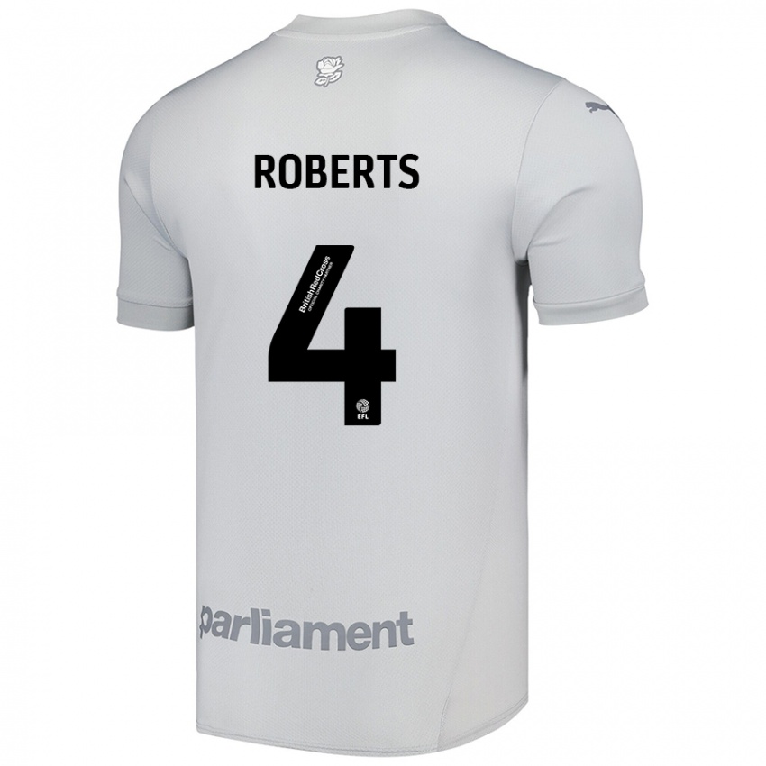 Kinder Marc Roberts #4 Silbergrau Auswärtstrikot Trikot 2024/25 T-Shirt Schweiz