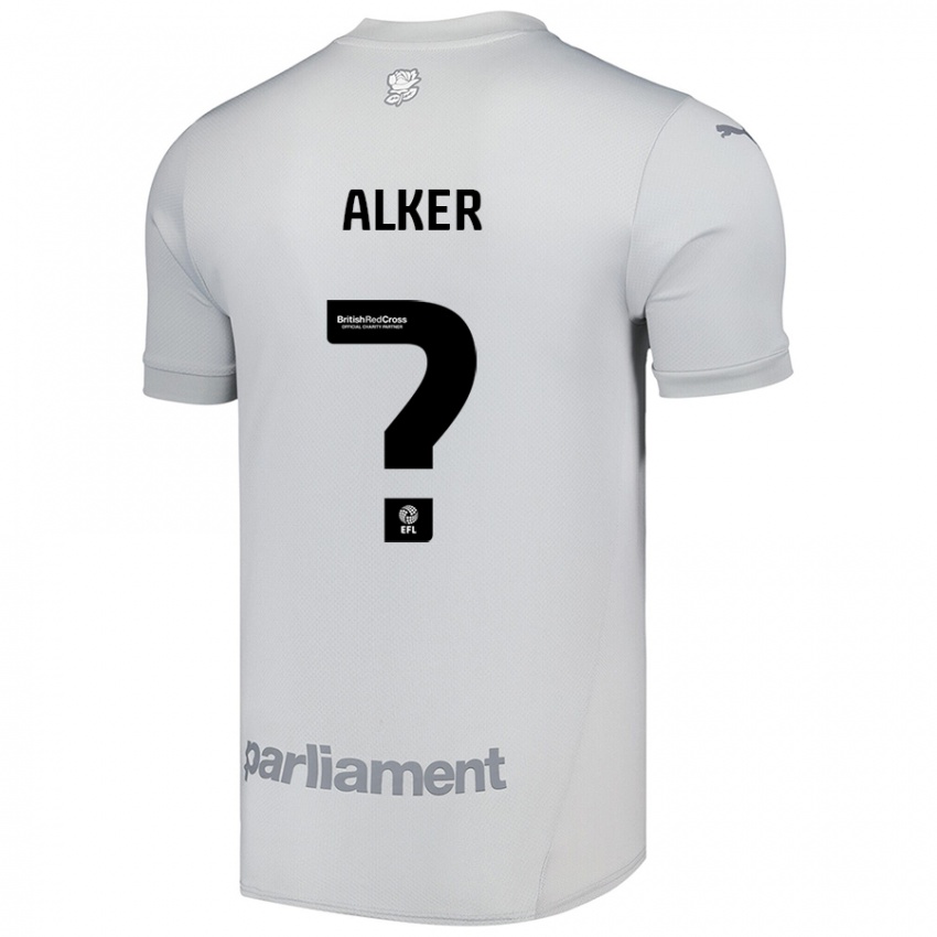 Kinder Luke Alker #0 Silbergrau Auswärtstrikot Trikot 2024/25 T-Shirt Schweiz