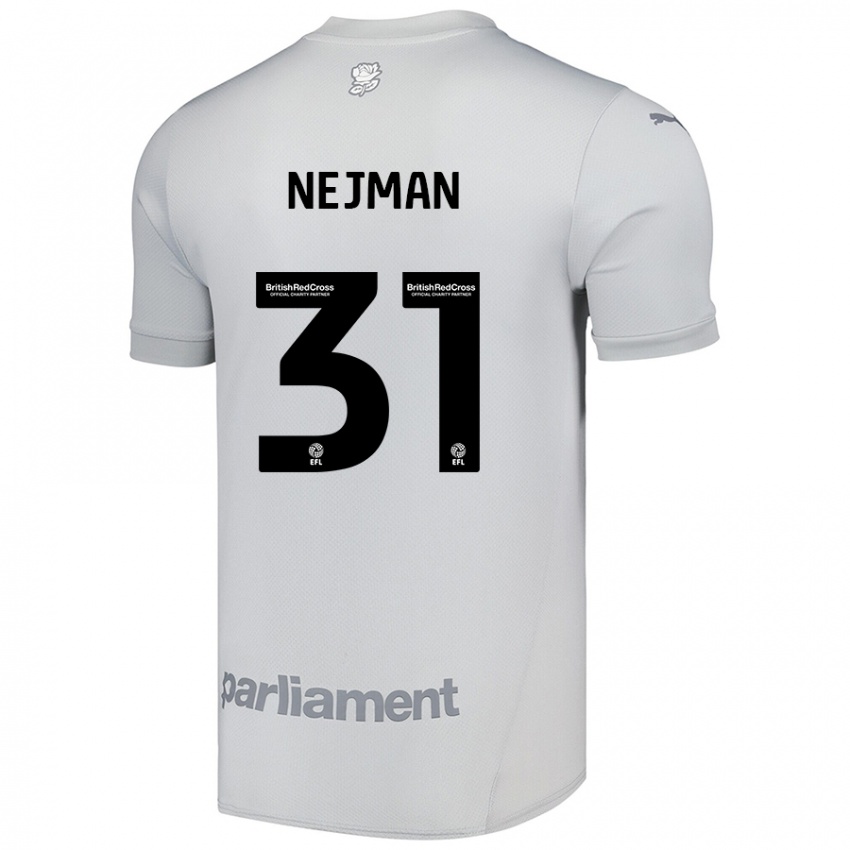 Kinder Harrison Nejman #31 Silbergrau Auswärtstrikot Trikot 2024/25 T-Shirt Schweiz