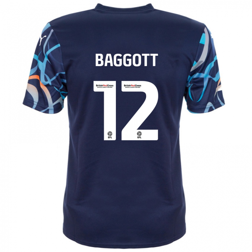 Kinder Elkan Baggott #12 Marineblau Auswärtstrikot Trikot 2024/25 T-Shirt Schweiz