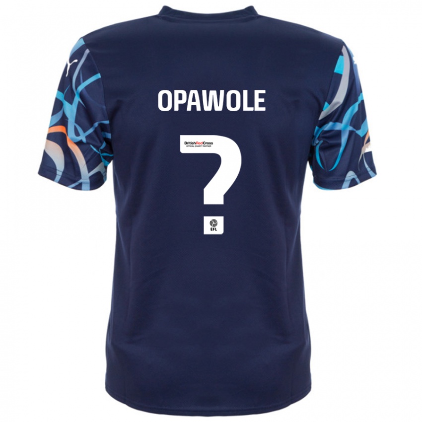 Kinder Johnson Opawole #0 Marineblau Auswärtstrikot Trikot 2024/25 T-Shirt Schweiz