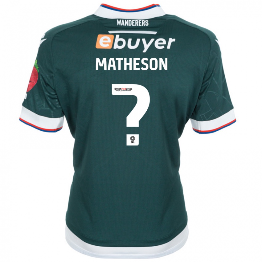 Kinder Luke Matheson #0 Dunkelgrün Auswärtstrikot Trikot 2024/25 T-Shirt Schweiz