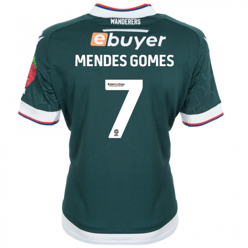 Kinder Carlos Mendes #7 Dunkelgrün Auswärtstrikot Trikot 2024/25 T-Shirt Schweiz