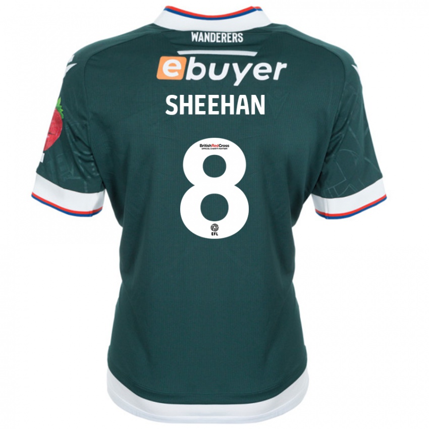 Kinder Josh Sheehan #8 Dunkelgrün Auswärtstrikot Trikot 2024/25 T-Shirt Schweiz