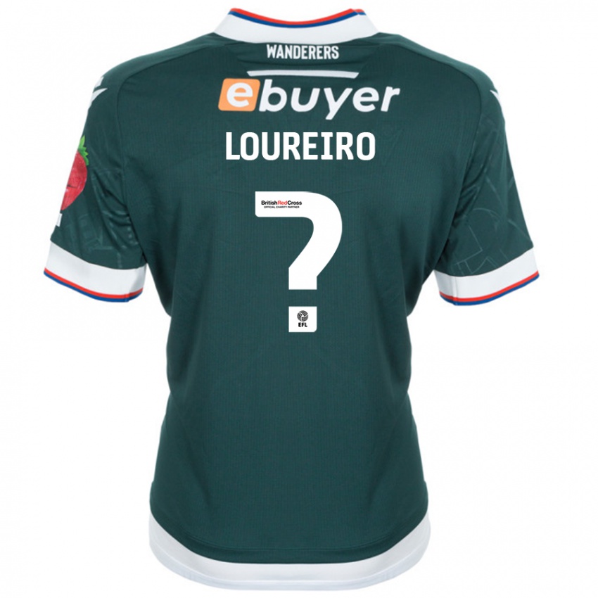 Kinder Giovanni Loureiro #0 Dunkelgrün Auswärtstrikot Trikot 2024/25 T-Shirt Schweiz