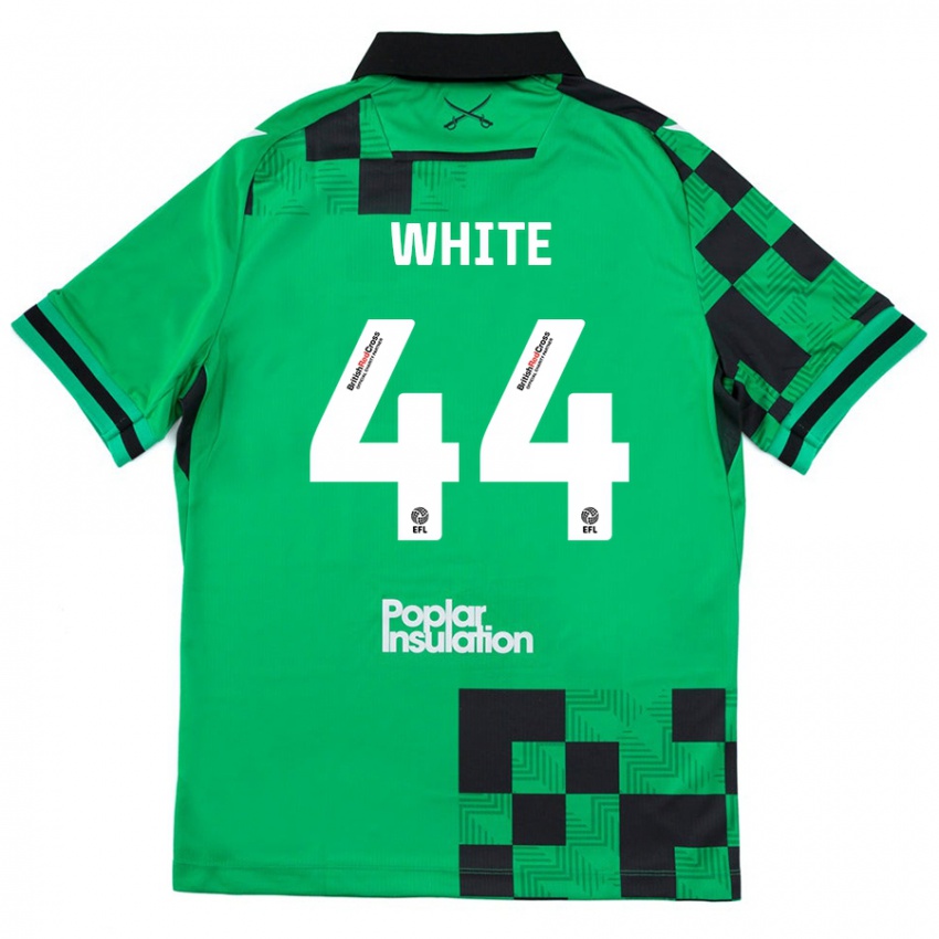 Kinder Charlie White #44 Grün Schwarz Auswärtstrikot Trikot 2024/25 T-Shirt Schweiz