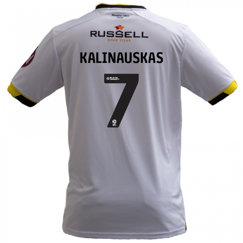 Kinder Tomas Kalinauskas #7 Weiß Auswärtstrikot Trikot 2024/25 T-Shirt Schweiz