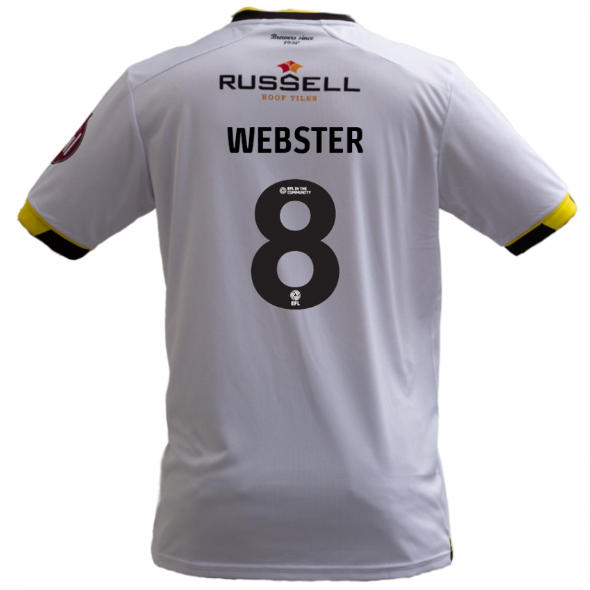 Kinder Charlie Webster #8 Weiß Auswärtstrikot Trikot 2024/25 T-Shirt Schweiz