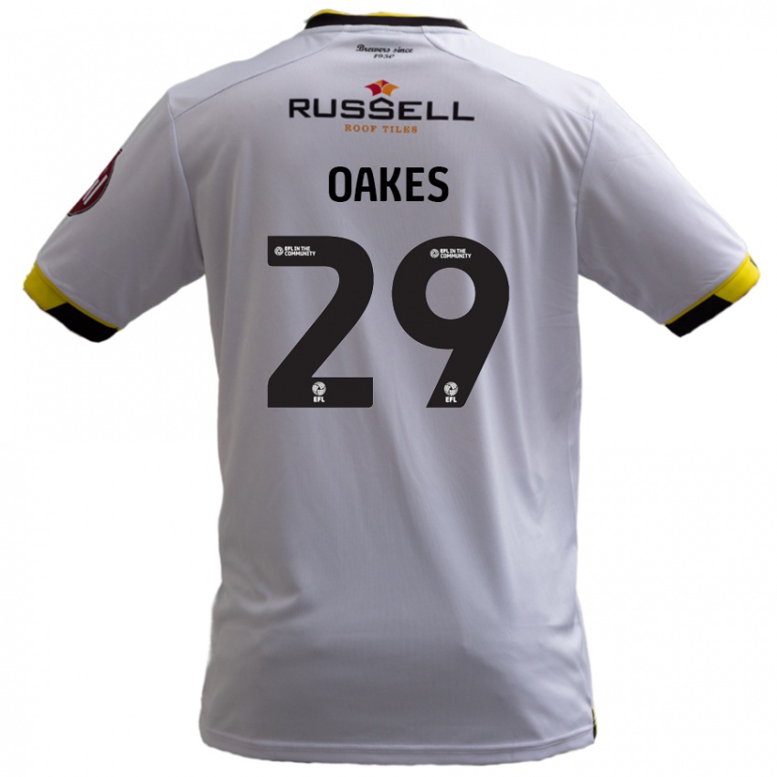 Kinder Toby Oakes #29 Weiß Auswärtstrikot Trikot 2024/25 T-Shirt Schweiz