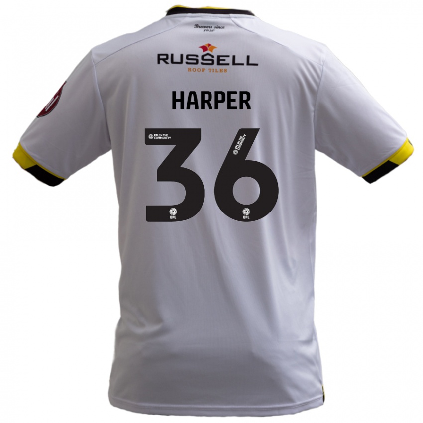 Kinder Rekeem Harper #36 Weiß Auswärtstrikot Trikot 2024/25 T-Shirt Schweiz