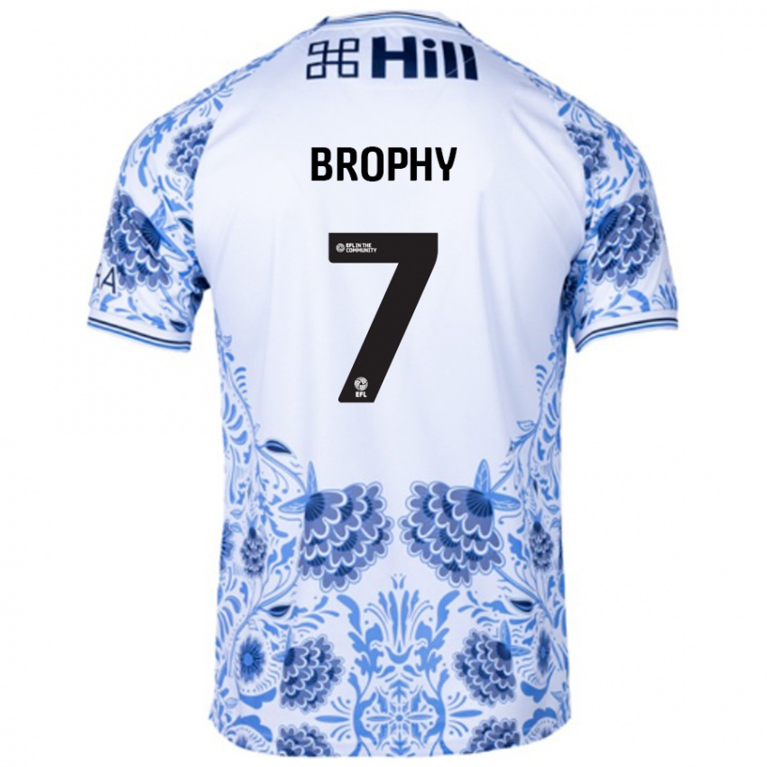 Kinder James Brophy #7 Weiß Blau Auswärtstrikot Trikot 2024/25 T-Shirt Schweiz