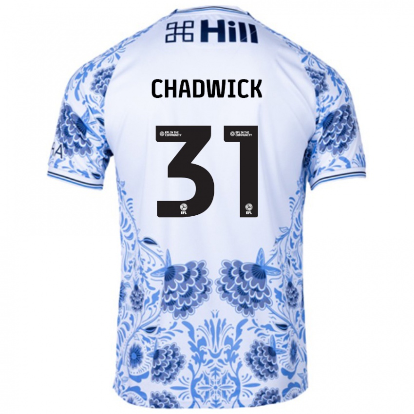 Kinder Louis Chadwick #31 Weiß Blau Auswärtstrikot Trikot 2024/25 T-Shirt Schweiz