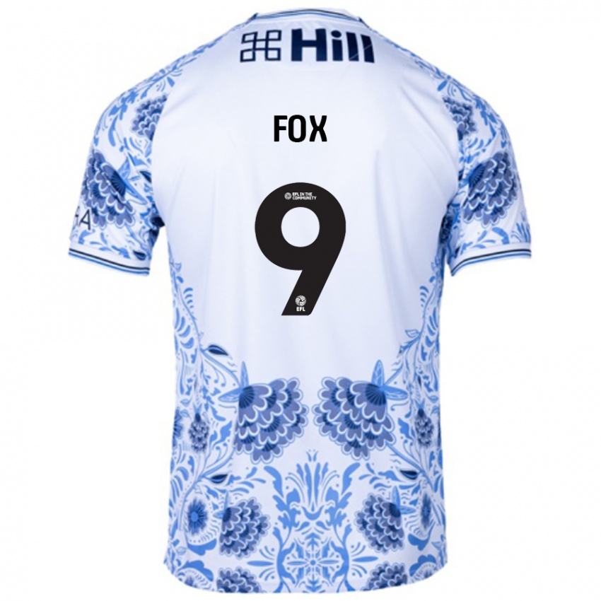 Kinder Ruth Fox #9 Weiß Blau Auswärtstrikot Trikot 2024/25 T-Shirt Schweiz