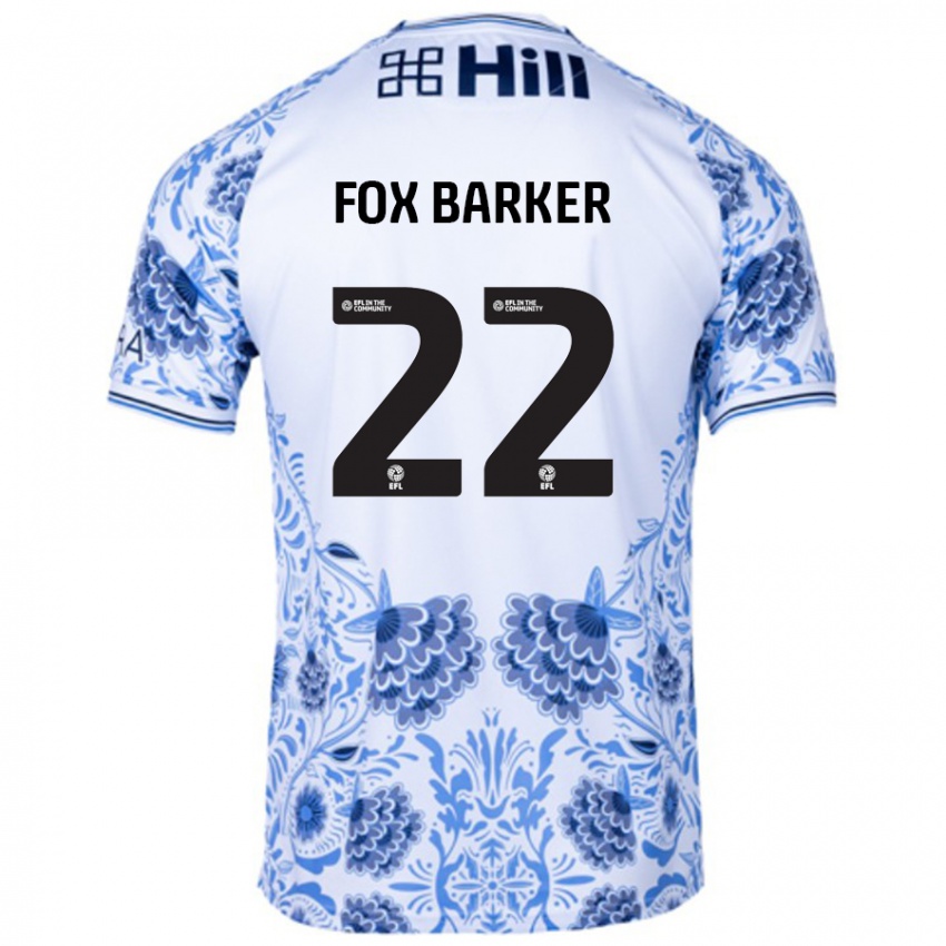 Kinder Mistie Fox-Barker #22 Weiß Blau Auswärtstrikot Trikot 2024/25 T-Shirt Schweiz