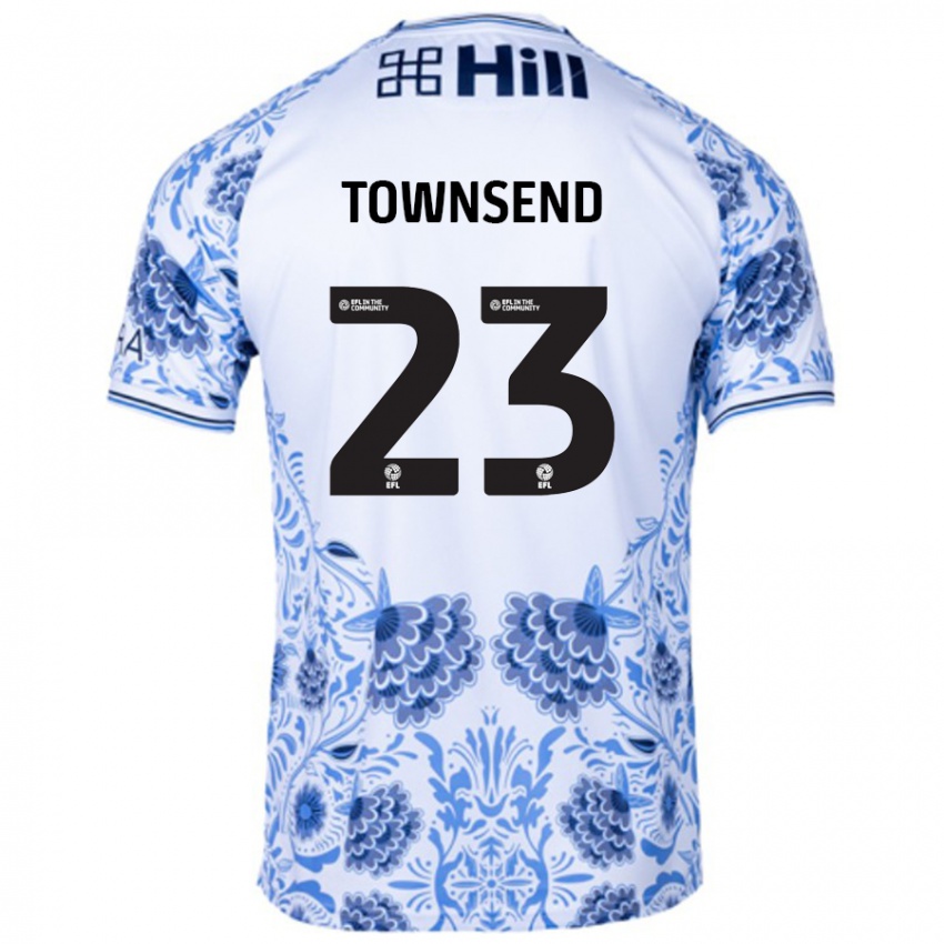 Kinder Eleanor Townsend #23 Weiß Blau Auswärtstrikot Trikot 2024/25 T-Shirt Schweiz