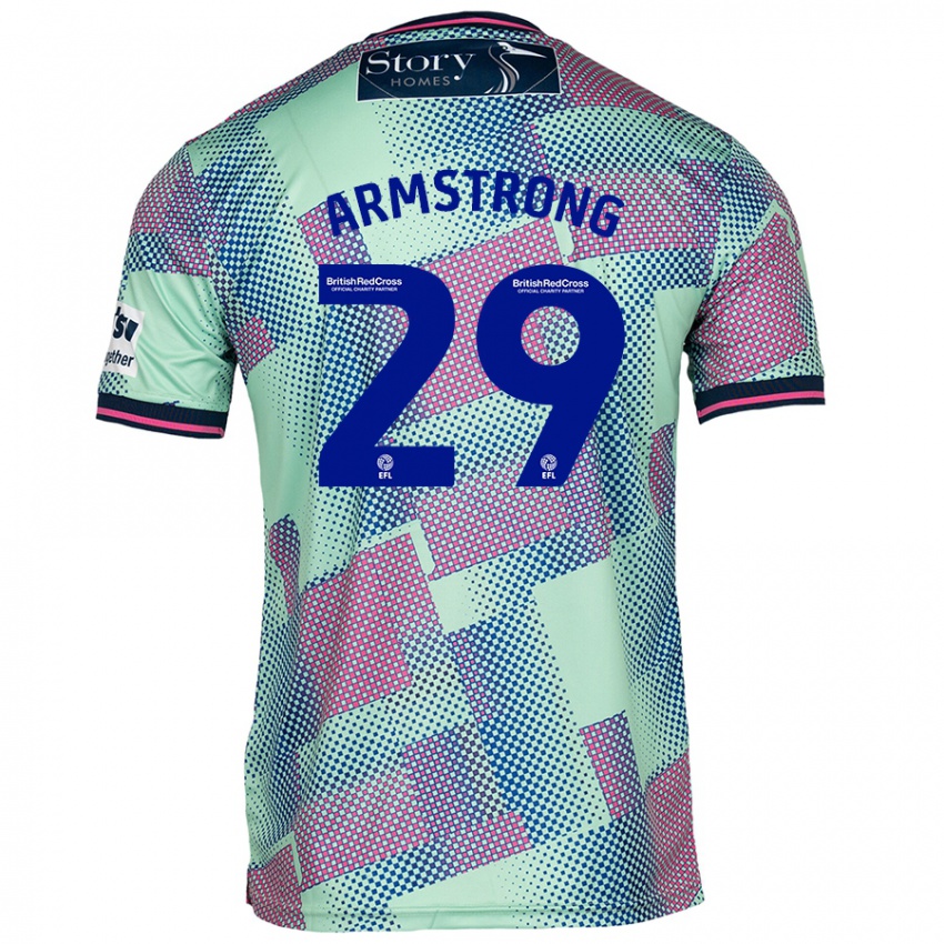 Kinder Luke Armstrong #29 Grün Auswärtstrikot Trikot 2024/25 T-Shirt Schweiz