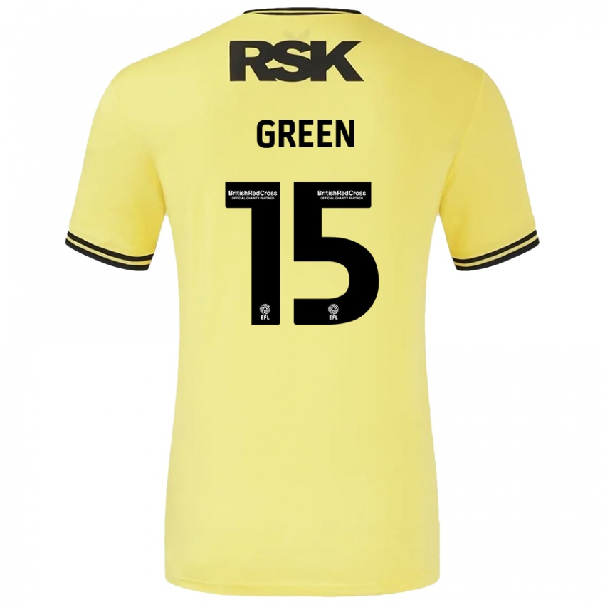 Kinder Kayleigh Green #15 Gelb Schwarz Auswärtstrikot Trikot 2024/25 T-Shirt Schweiz