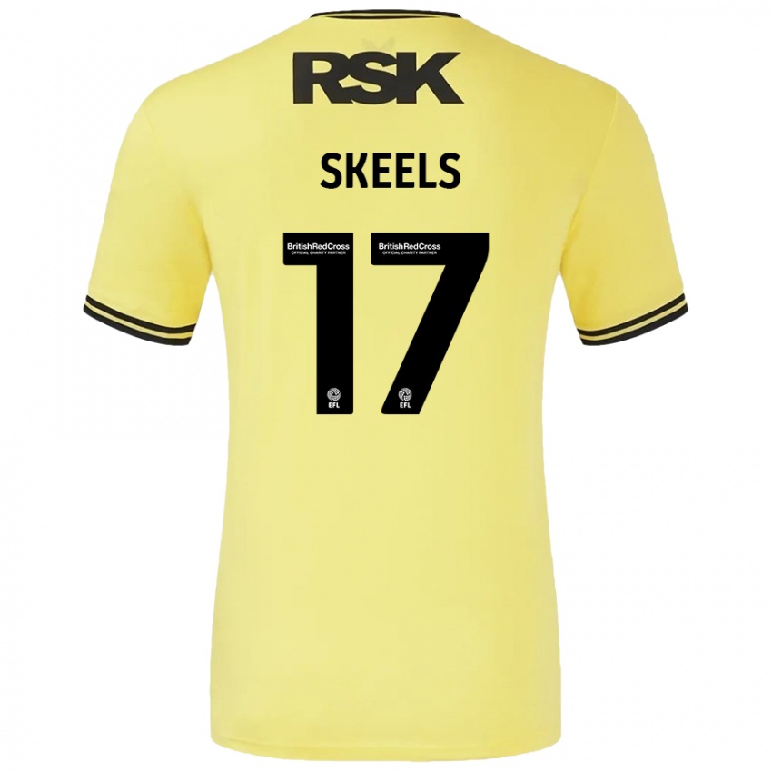 Kinder Kiera Skeels #17 Gelb Schwarz Auswärtstrikot Trikot 2024/25 T-Shirt Schweiz