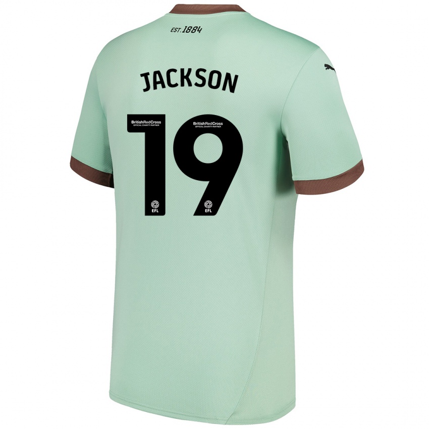 Kinder Kayden Jackson #19 Blassgrün Auswärtstrikot Trikot 2024/25 T-Shirt Schweiz