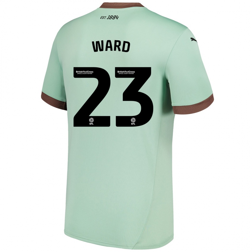 Kinder Joe Ward #23 Blassgrün Auswärtstrikot Trikot 2024/25 T-Shirt Schweiz