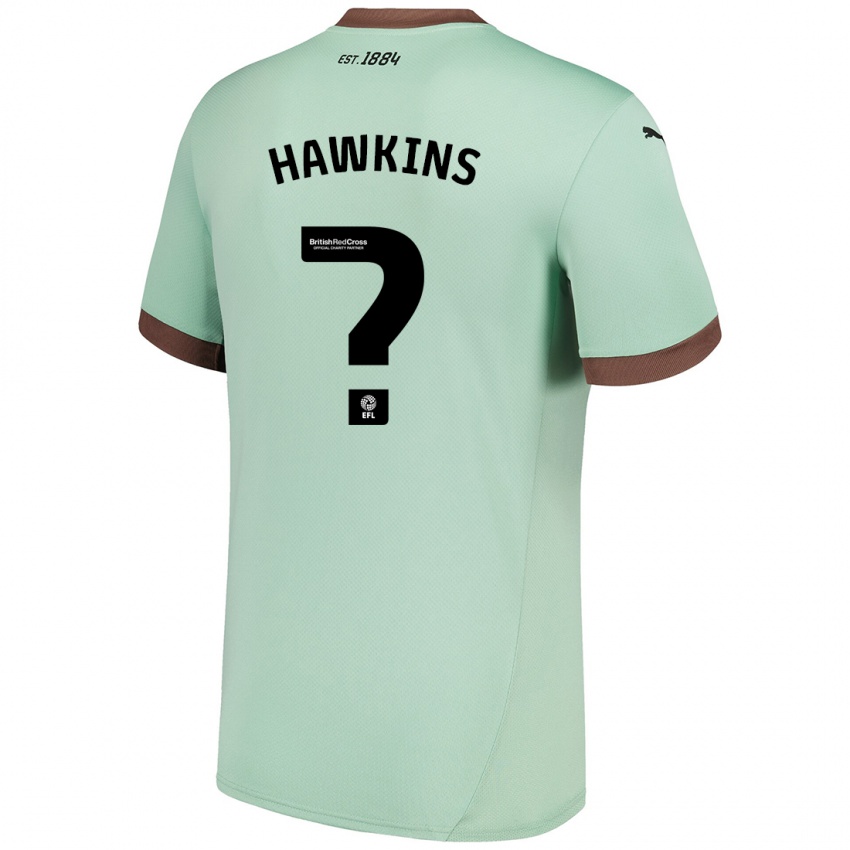 Kinder Harry Hawkins #0 Blassgrün Auswärtstrikot Trikot 2024/25 T-Shirt Schweiz