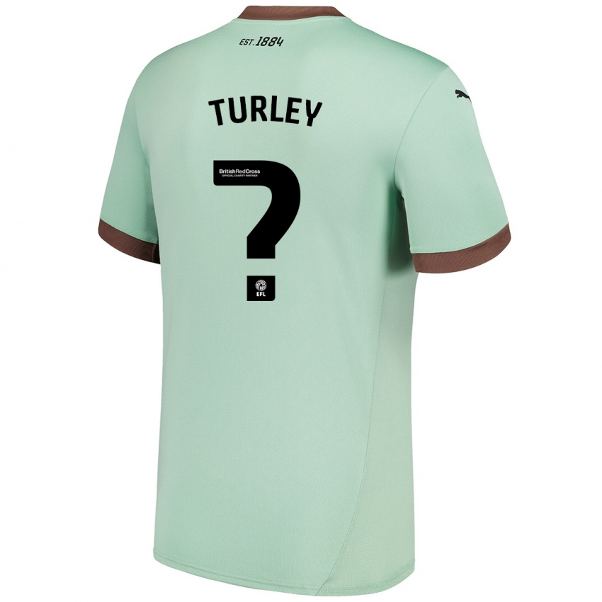 Kinder Freddie Turley #0 Blassgrün Auswärtstrikot Trikot 2024/25 T-Shirt Schweiz