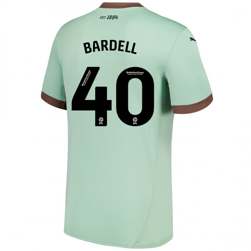 Kinder Max Bardell #40 Blassgrün Auswärtstrikot Trikot 2024/25 T-Shirt Schweiz