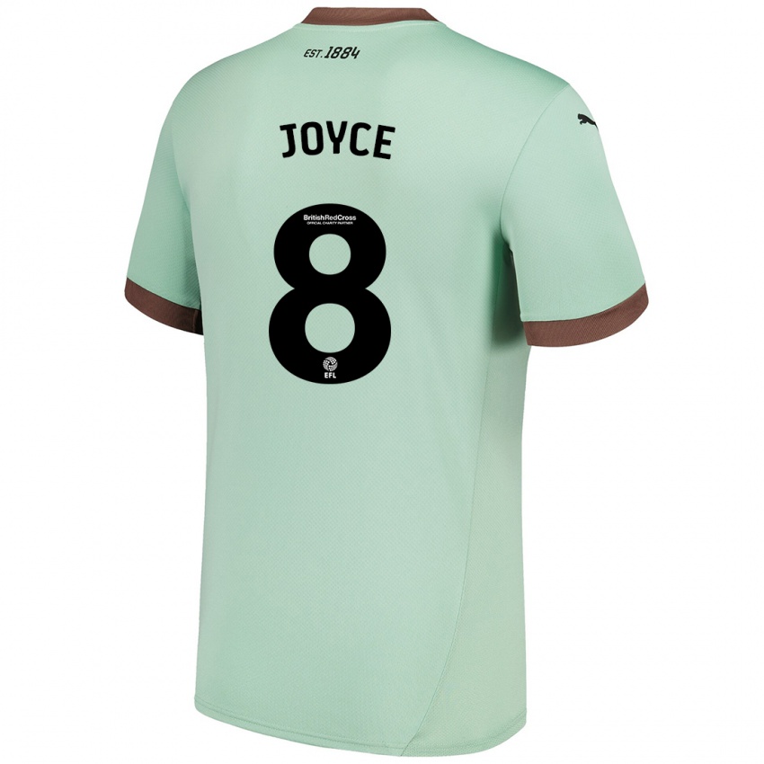 Enfant Maillot Emily Joyce #8 Vert Pâle Tenues Extérieur 2024/25 T-Shirt Suisse