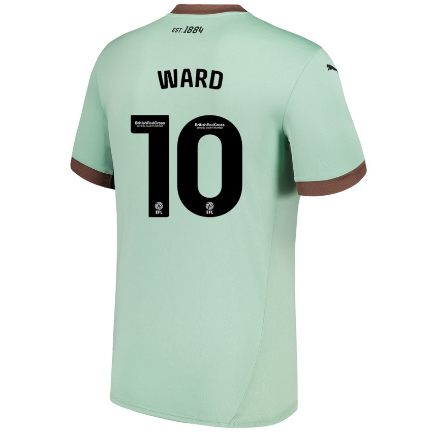 Enfant Maillot Hannah Ward #10 Vert Pâle Tenues Extérieur 2024/25 T-Shirt Suisse