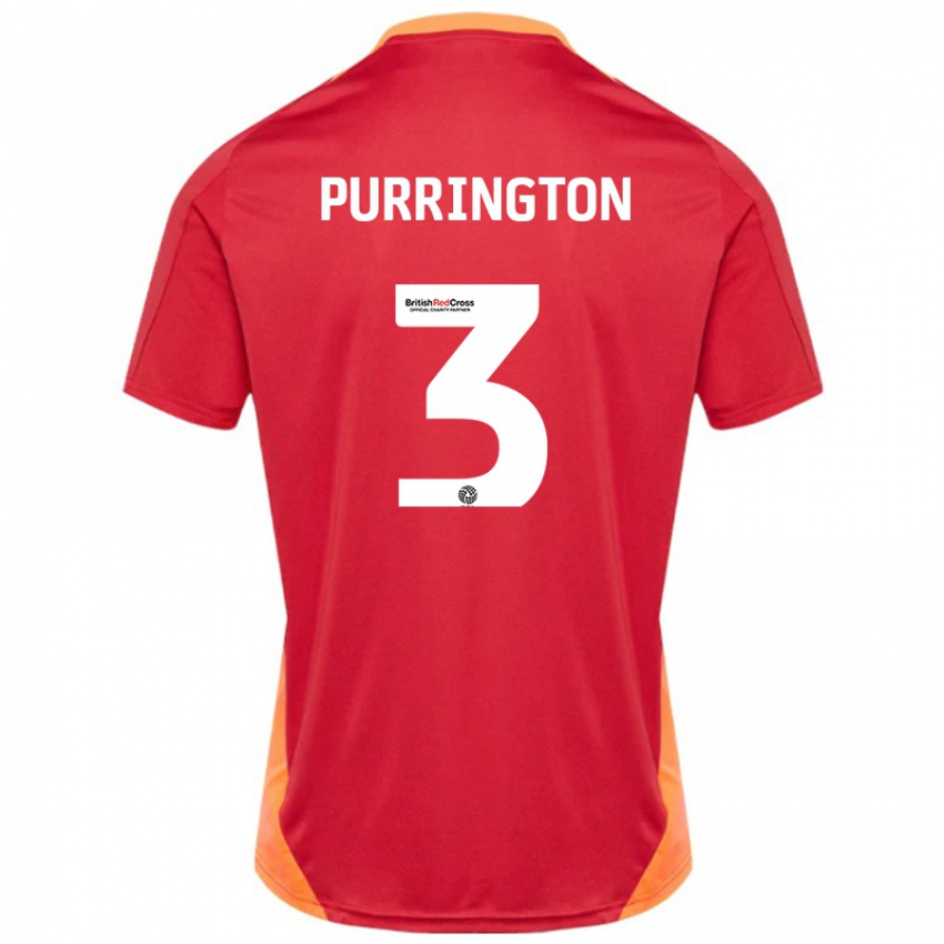 Kinder Ben Purrington #3 Blau Cremeweiß Auswärtstrikot Trikot 2024/25 T-Shirt Schweiz