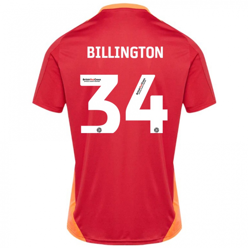 Kinder Gabe Billington #34 Blau Cremeweiß Auswärtstrikot Trikot 2024/25 T-Shirt Schweiz