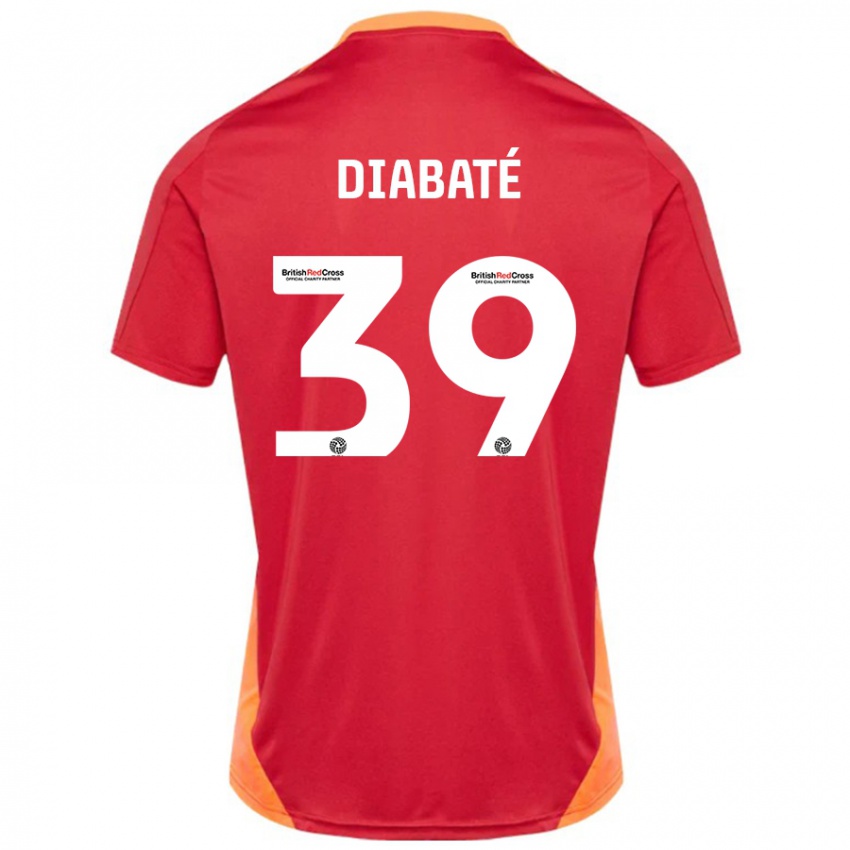 Kinder Cheick Diabaté #39 Blau Cremeweiß Auswärtstrikot Trikot 2024/25 T-Shirt Schweiz