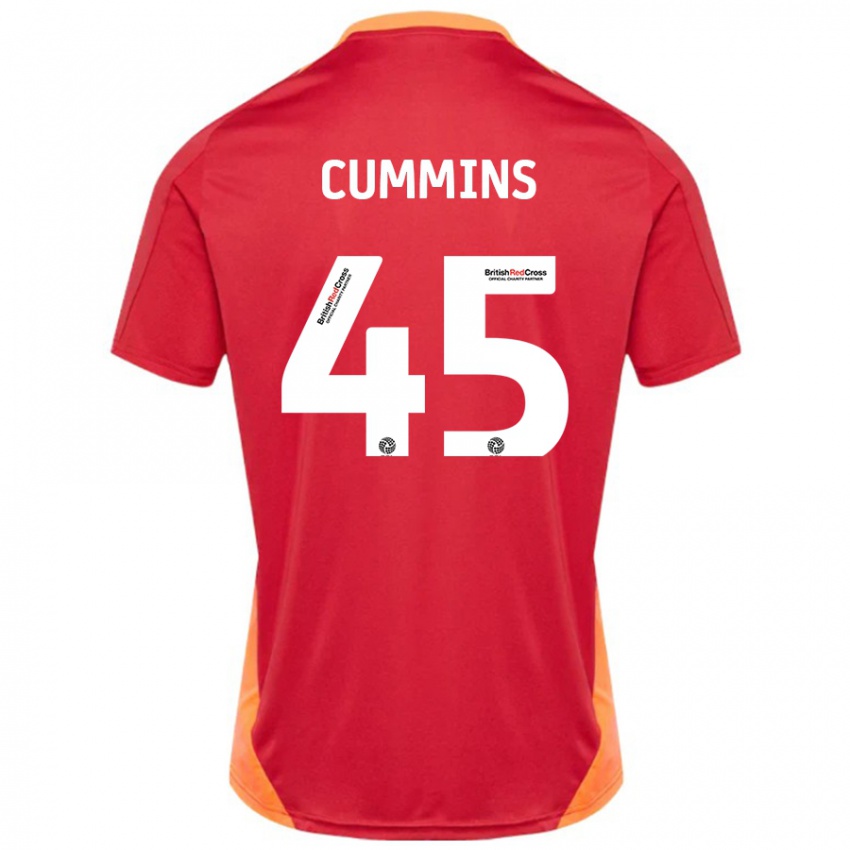 Kinder Charlie Cummins #45 Blau Cremeweiß Auswärtstrikot Trikot 2024/25 T-Shirt Schweiz