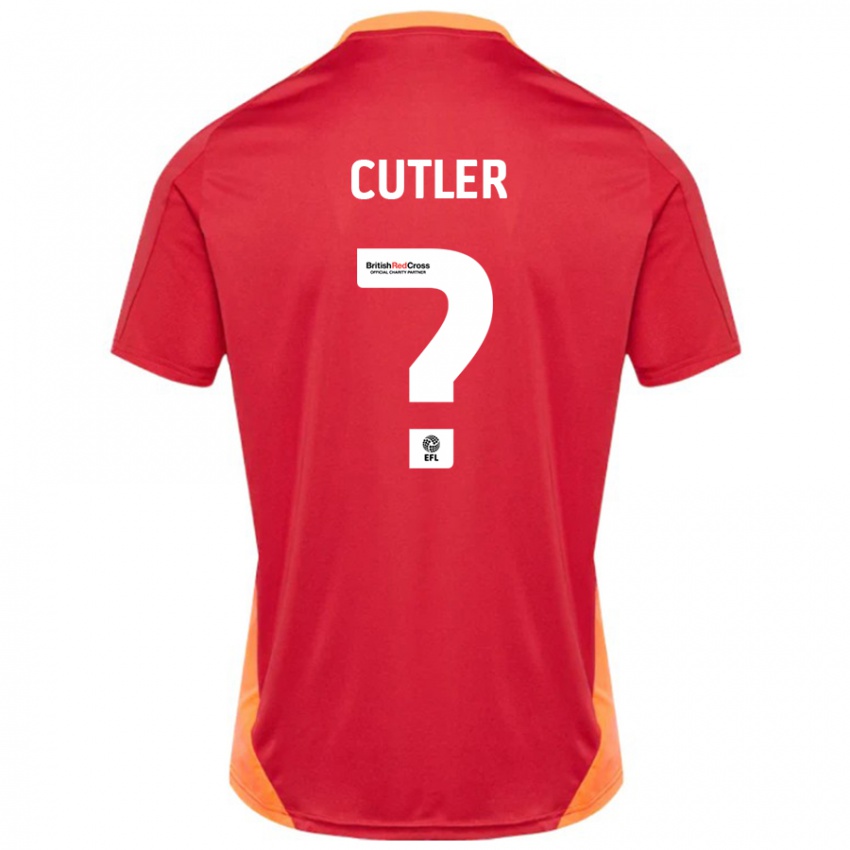 Kinder Theo Cutler #0 Blau Cremeweiß Auswärtstrikot Trikot 2024/25 T-Shirt Schweiz