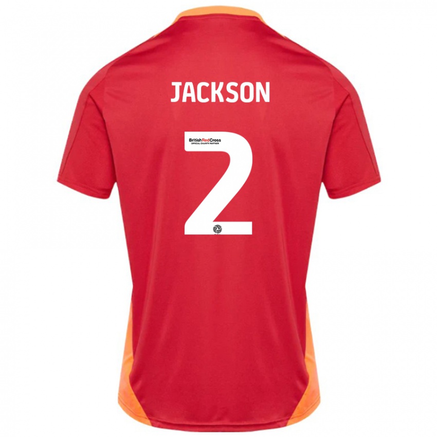 Kinder Bow Jackson #2 Blau Cremeweiß Auswärtstrikot Trikot 2024/25 T-Shirt Schweiz