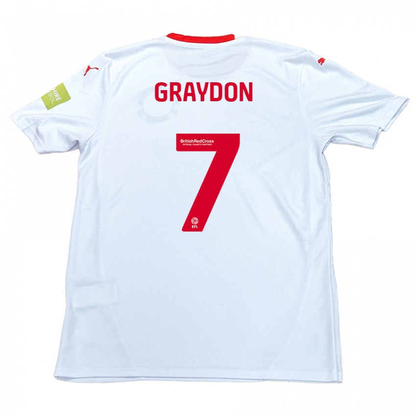 Kinder Ryan Graydon #7 Weiß Auswärtstrikot Trikot 2024/25 T-Shirt Schweiz