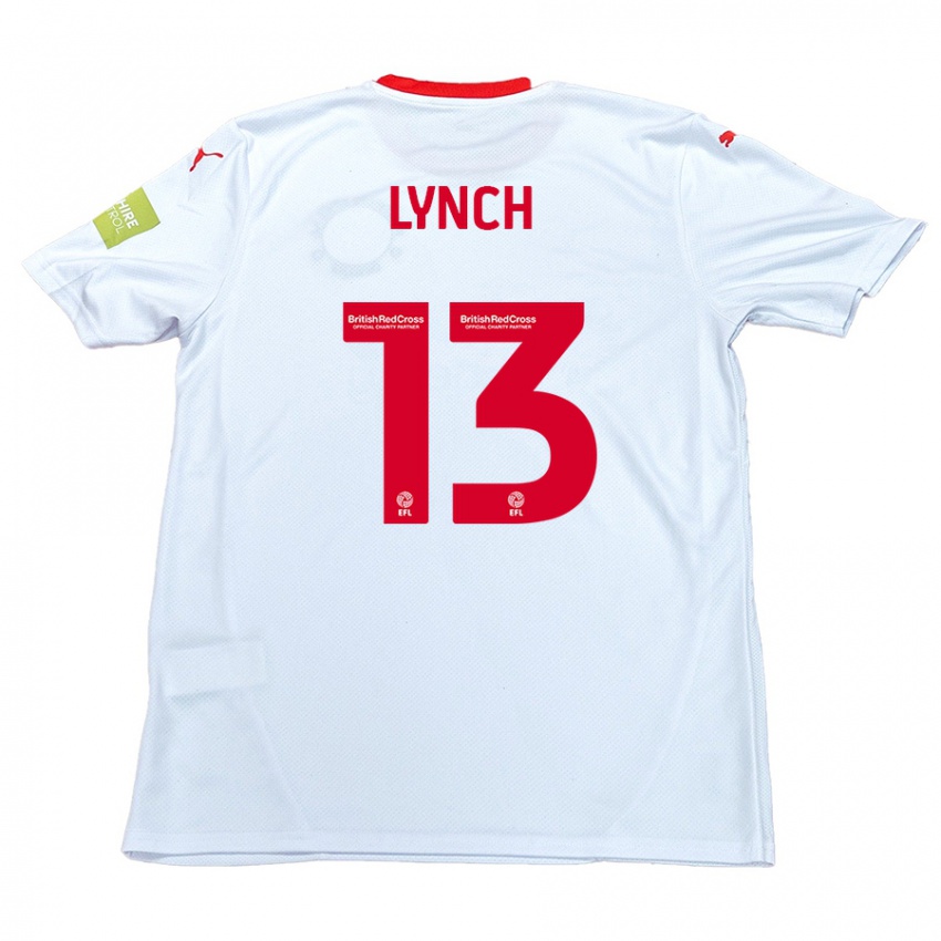 Kinder Jay Lynch #13 Weiß Auswärtstrikot Trikot 2024/25 T-Shirt Schweiz