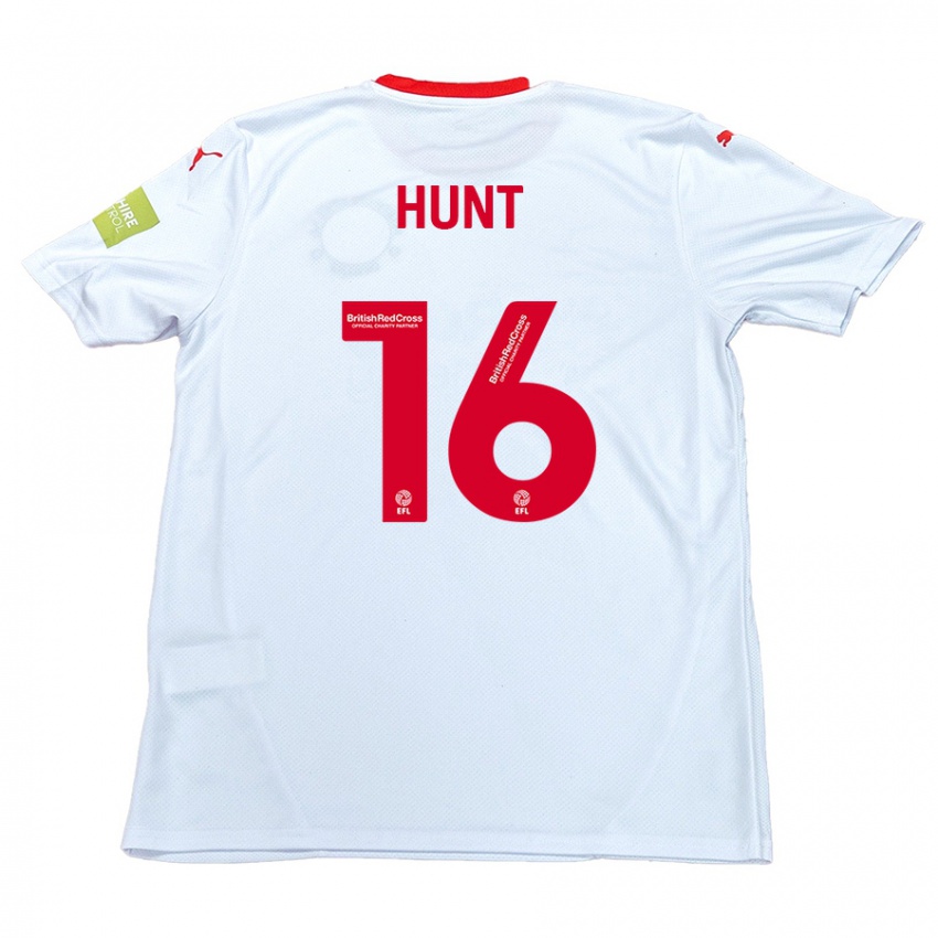 Kinder Mackenzie Hunt #16 Weiß Auswärtstrikot Trikot 2024/25 T-Shirt Schweiz