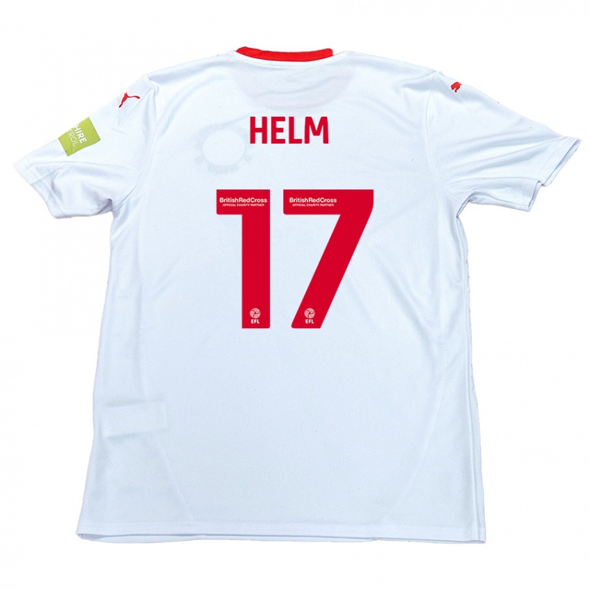 Kinder Mark Helm #17 Weiß Auswärtstrikot Trikot 2024/25 T-Shirt Schweiz