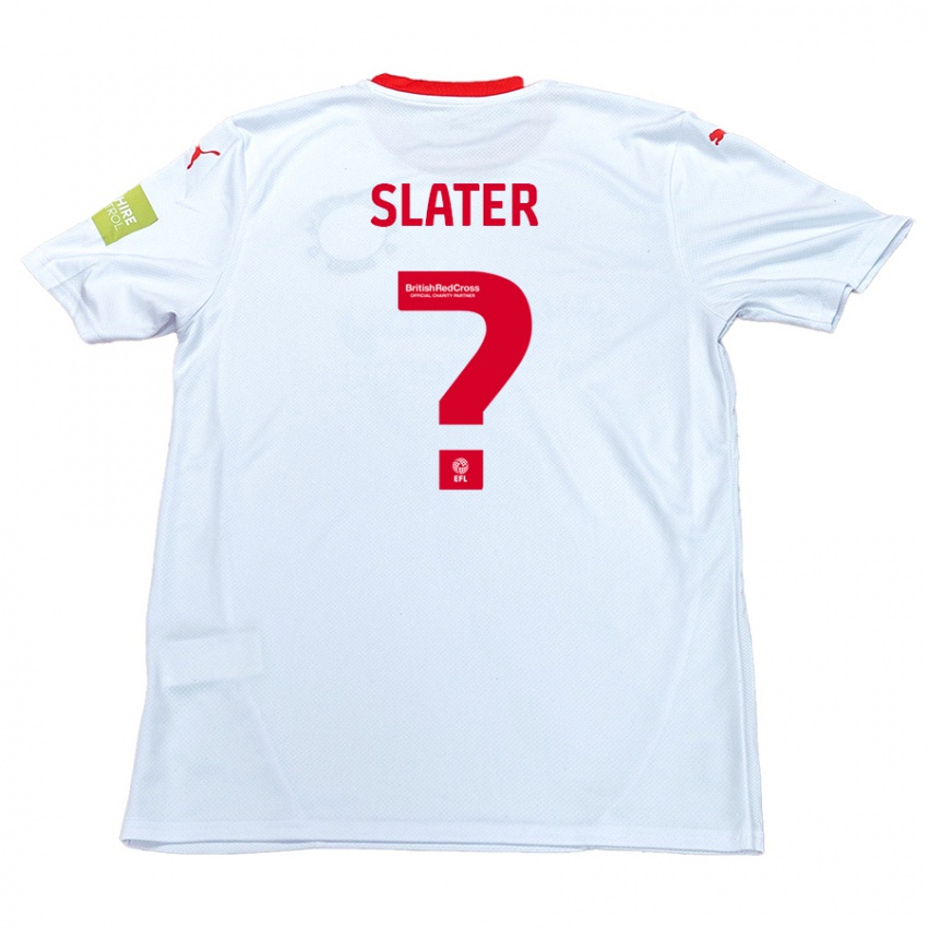 Kinder Adham Slater #0 Weiß Auswärtstrikot Trikot 2024/25 T-Shirt Schweiz