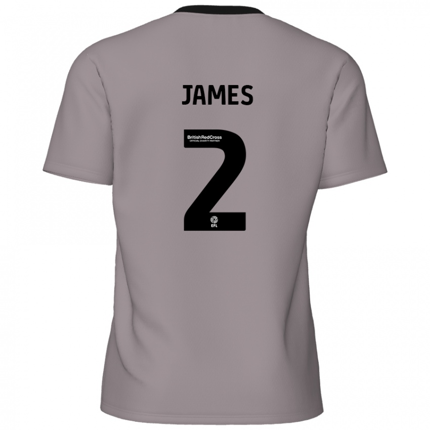 Enfant Maillot Tom James #2 Gris Tenues Extérieur 2024/25 T-Shirt Suisse