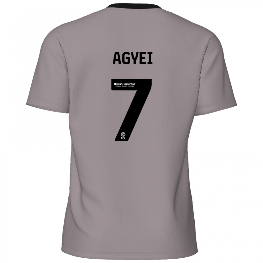 Kinder Dan Agyei #7 Grau Auswärtstrikot Trikot 2024/25 T-Shirt Schweiz