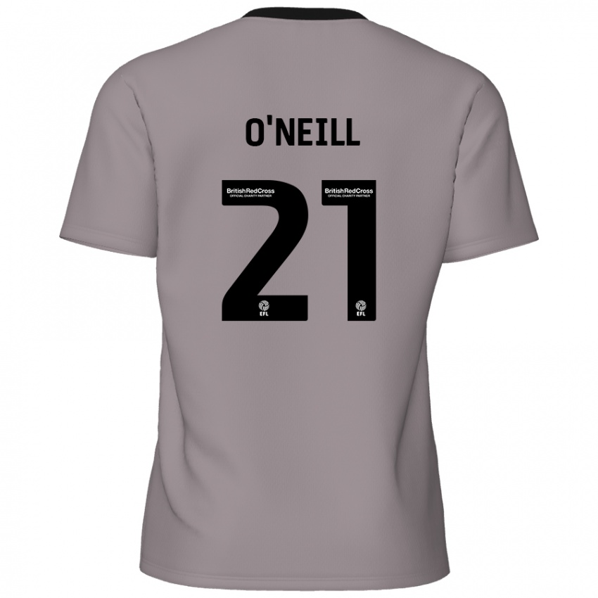 Kinder Ollie O'neill #21 Grau Auswärtstrikot Trikot 2024/25 T-Shirt Schweiz