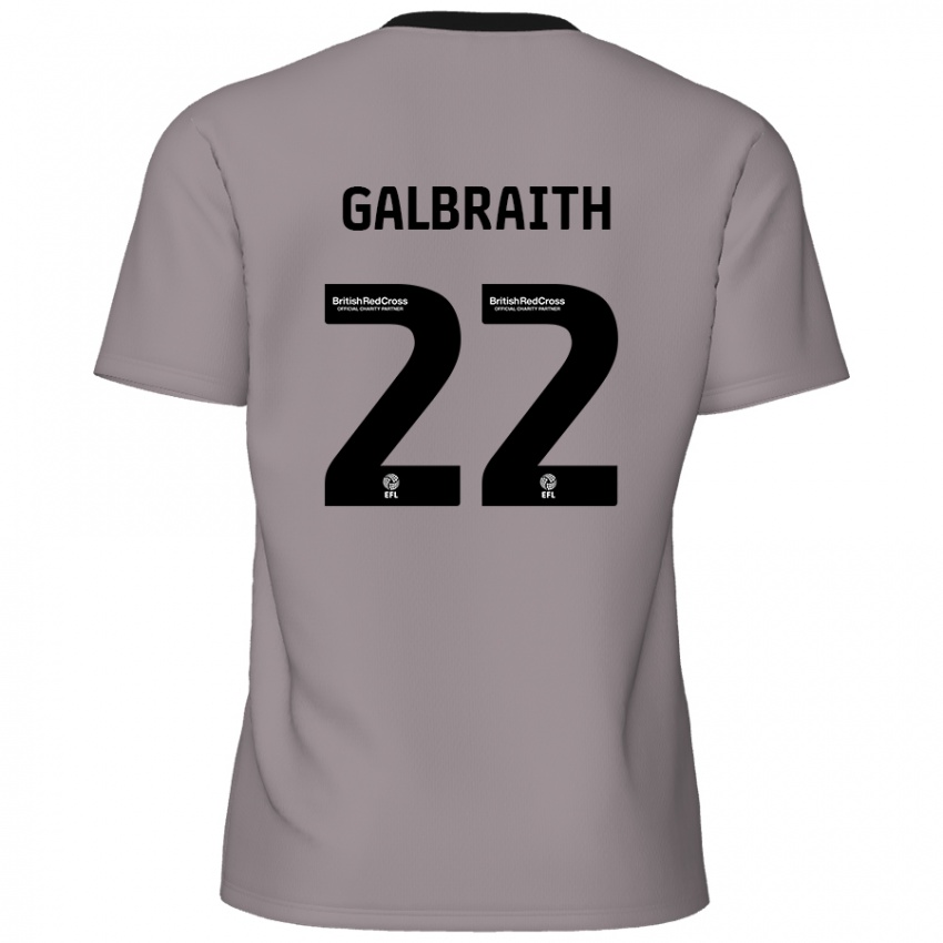 Enfant Maillot Ethan Galbraith #22 Gris Tenues Extérieur 2024/25 T-Shirt Suisse