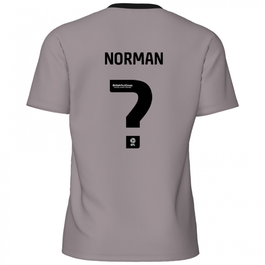 Enfant Maillot Freddie Norman #0 Gris Tenues Extérieur 2024/25 T-Shirt Suisse