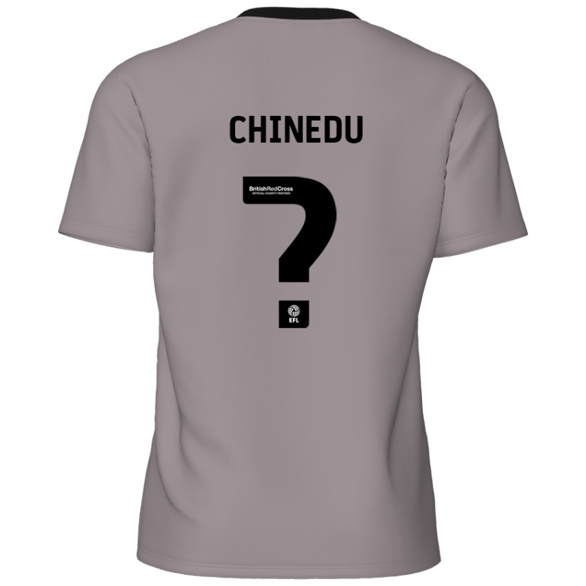 Enfant Maillot Phillip Chinedu #0 Gris Tenues Extérieur 2024/25 T-Shirt Suisse