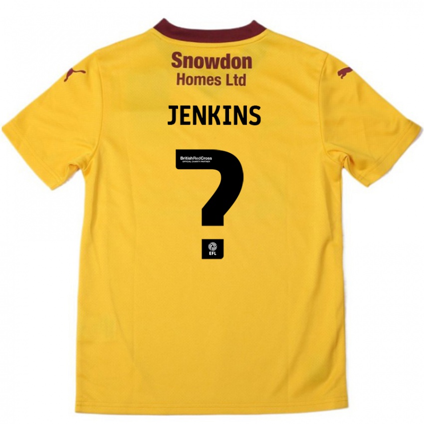 Kinder Leo Jenkins #0 Orange Burgunderrot Auswärtstrikot Trikot 2024/25 T-Shirt Schweiz