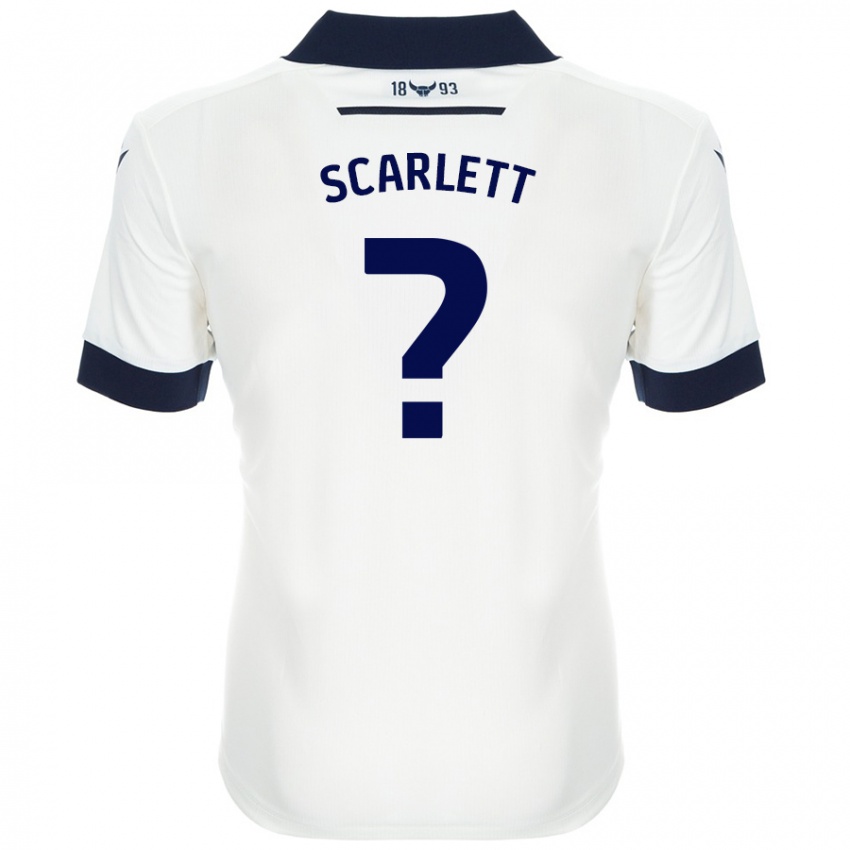 Kinder Dane Scarlett #0 Weiß Marineblau Auswärtstrikot Trikot 2024/25 T-Shirt Schweiz