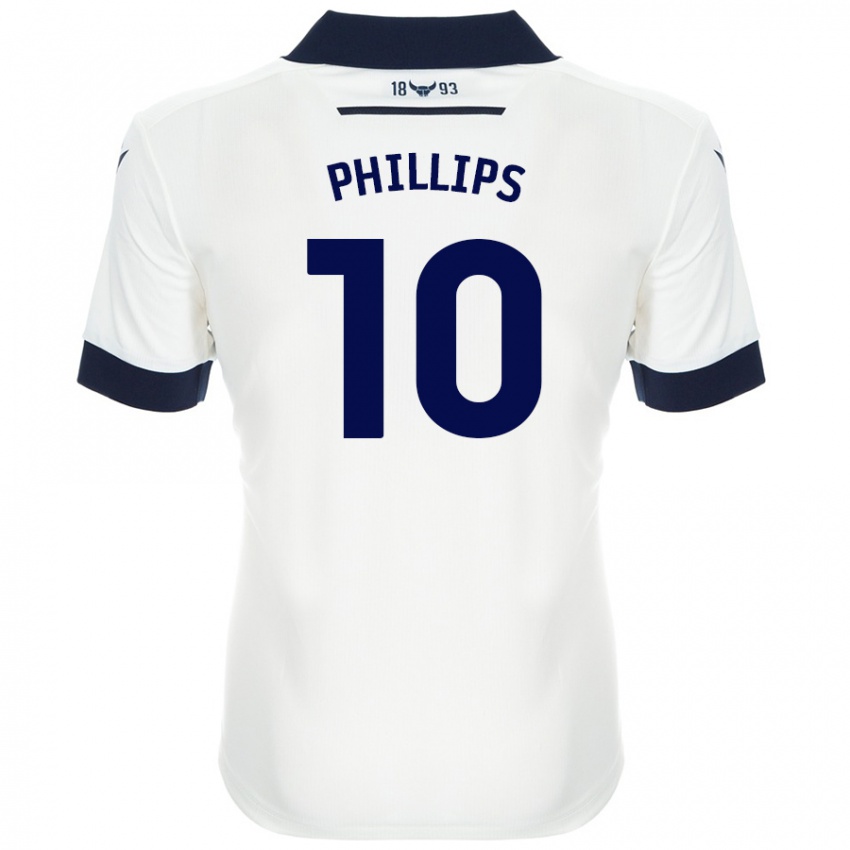 Kinder Matt Phillips #10 Weiß Marineblau Auswärtstrikot Trikot 2024/25 T-Shirt Schweiz