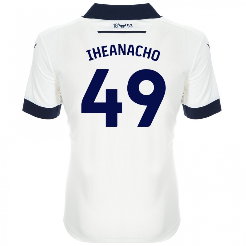 Kinder Josh Iheanacho #49 Weiß Marineblau Auswärtstrikot Trikot 2024/25 T-Shirt Schweiz